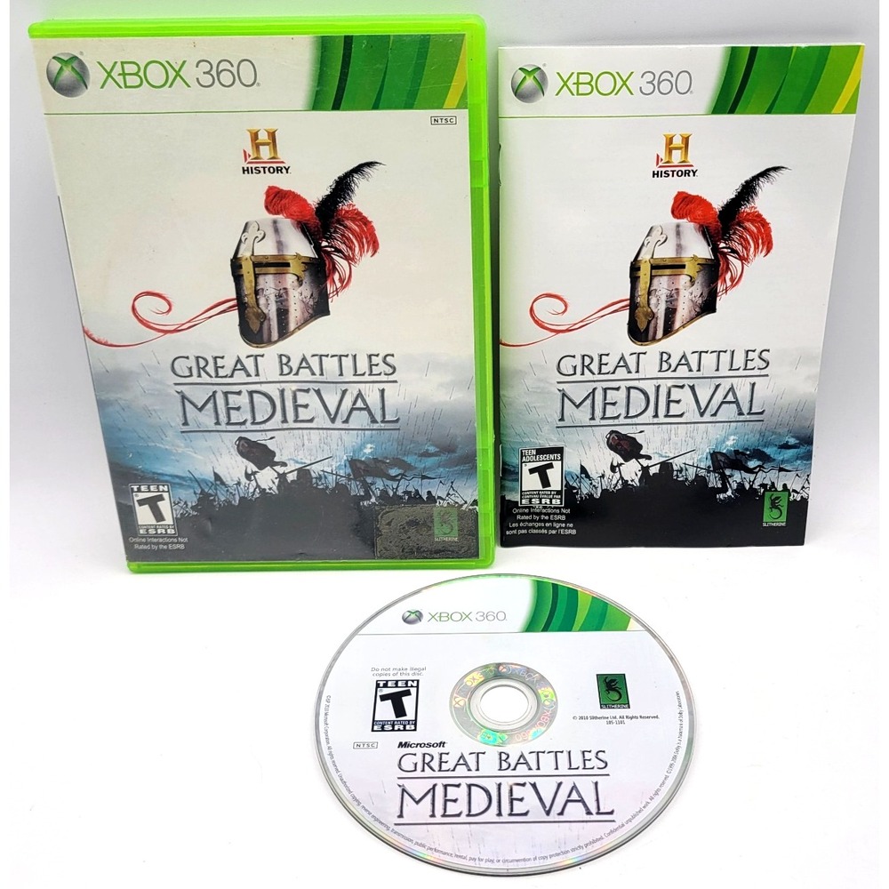 Great Battles Medieval Microsoft Xbox 360 CIB‎ COMPLETE IN BOX